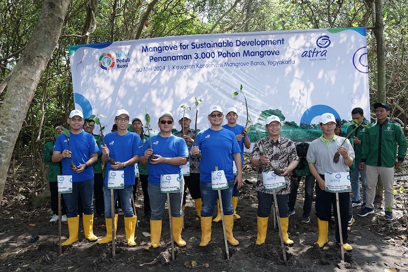 Asuransi Astra Tanam 3 000 Pohon Mangrove Untuk Cegah Abrasi Di