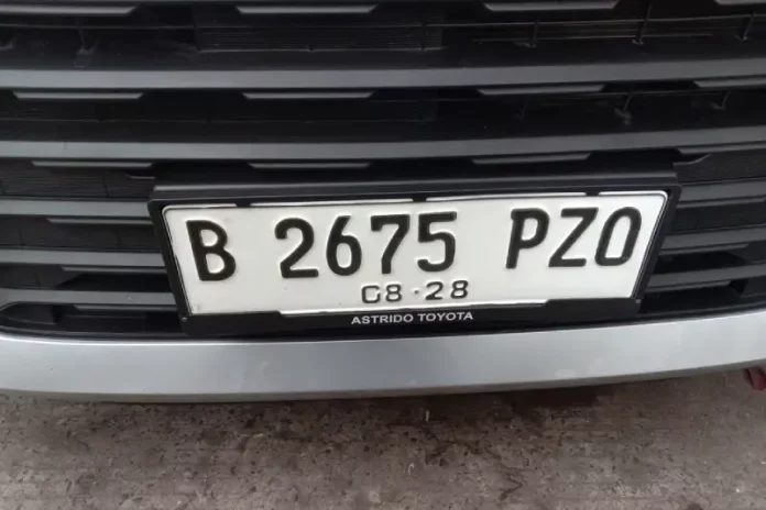 kode plat nomor belakang jakarta